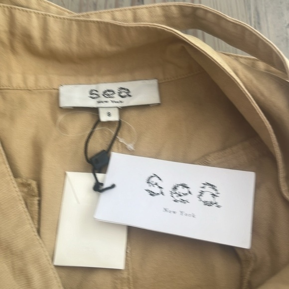 Sea NY Therese Twill Skirt in sand size 8 - Picture 8 of 9